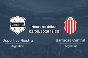 Pronostic Deportivo Riestra Barracas Central – Estadio Guillermo Laza Buenos Aires, Clausura 2026 Tour 3, 2 août 2026