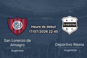 Pronostic San Lorenzo Deportivo Riesta – Estadio Nuevo Francisco Urbano Morón, Copa Argentina 2026, 17 juillet