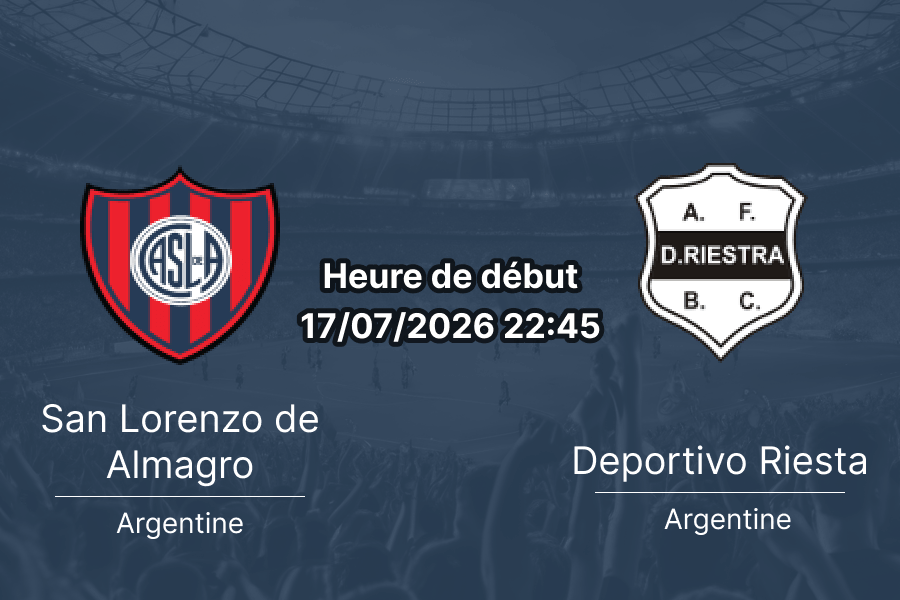 Pronostic San Lorenzo Deportivo Riesta – Estadio Nuevo Francisco Urbano Morón, Copa Argentina 2026, 17 juillet