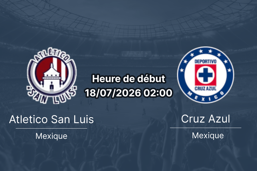 Pronostic San Luis Cruz Azul – Estadio Libertad Financiera San Luis Potosí, Liga MX Apertura 2026, Jornada 1