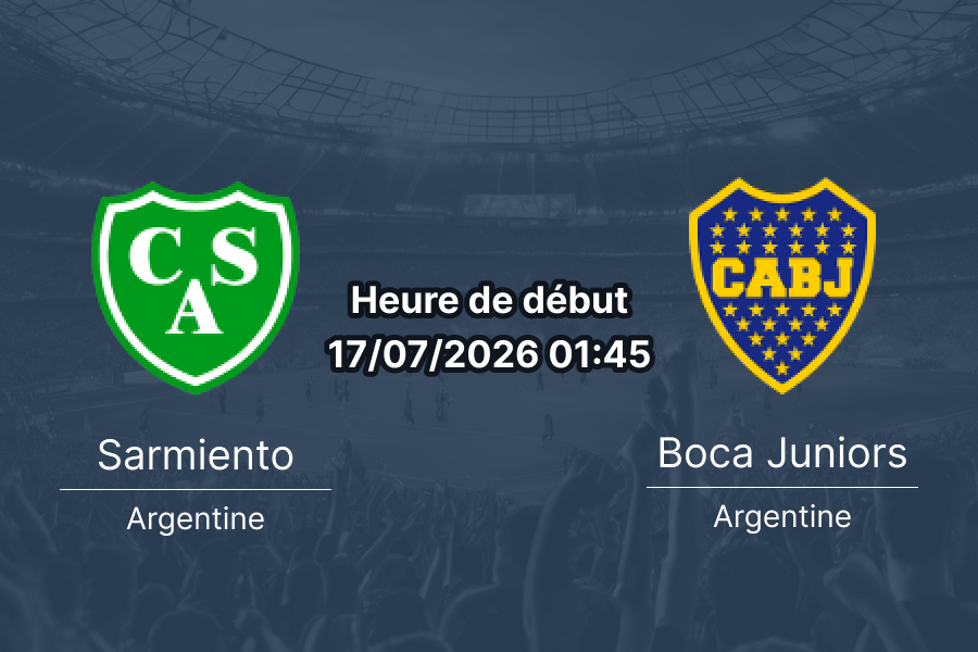 Pronostic Sarmiento Boca Juniors – Estadio Coloso Marcelo Bielsa Rosario, Copa Argentina 2026, 17 juillet