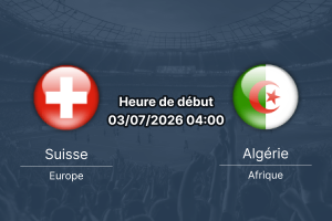 Pronostic Suisse Algérie – BC Place Vancouver, 1/16e de finale Coupe du Monde 2026, 3 juillet