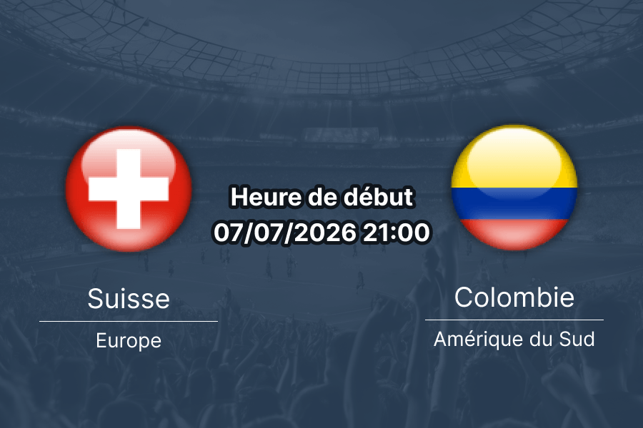 Pronostic Suisse Colombie – BC Place Vancouver, Coupe du monde 2026, 8e de finale 7 juillet