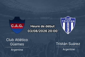 Pronostic Güemes Tristán Suárez – Estadio Arturo Jiya Miranda Santiago del Estero, Primera Nacional Zone B Fecha 23, 3 août 2026
