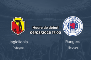 Pronostic Jagiellonia Rangers – Chorten Arena Białystok, Ligue Europa 3e tour qualificatif aller, 6 août 2026