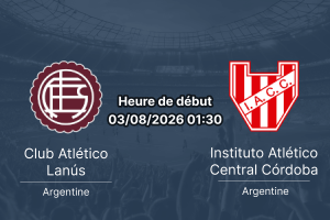 Pronostic Lanús Instituto – Estadio Ciudad de Lanús Néstor Díaz Pérez, Clausura 2026 Tour 3, 3 août 2026