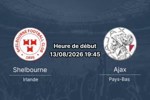 Pronostic Shelbourne Ajax — Tolka Park Dublin, Conference League 13 août 2026