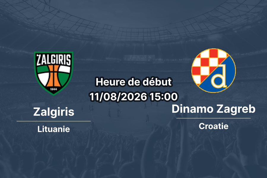 Pronostic Zalgiris Dinamo Zagreb — Stadionas S. Dariaus ir S. Girėno, Ligue des Champions 2026/27, Kaunas, 11 août 2026