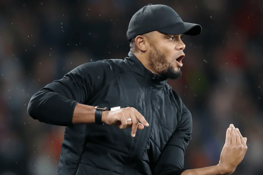 Vincent Kompany lors d'une conférence de presse