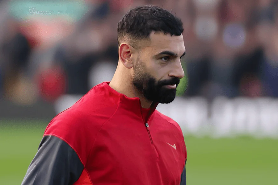 Salah s'entraînant avant un match de Ligue.