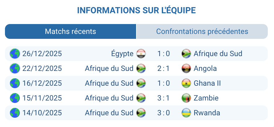 Analyse Afrique du Sud : Foster et transitions des Bafana Bafana
