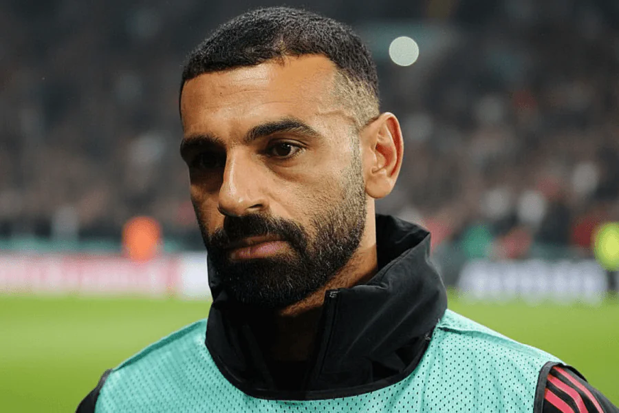 Mohamed Salah célébrant un but avec Liverpool.