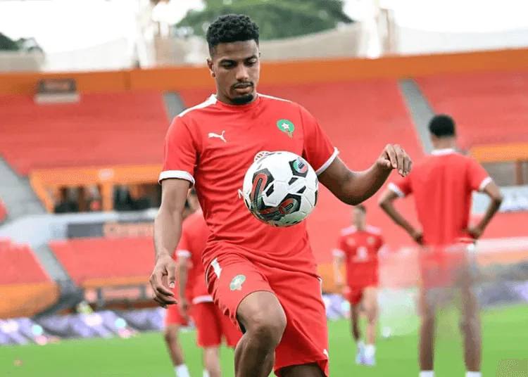 Ayoub El Amloud latéral droit Maroc international Wydad champion CAF 2022

