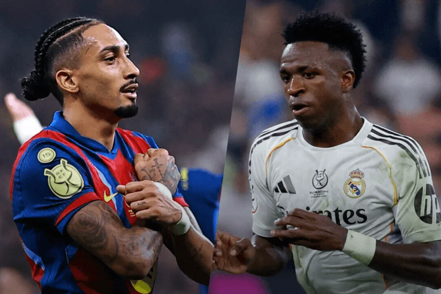 Ambiance festive avant le Supercoupe d'Espagne.