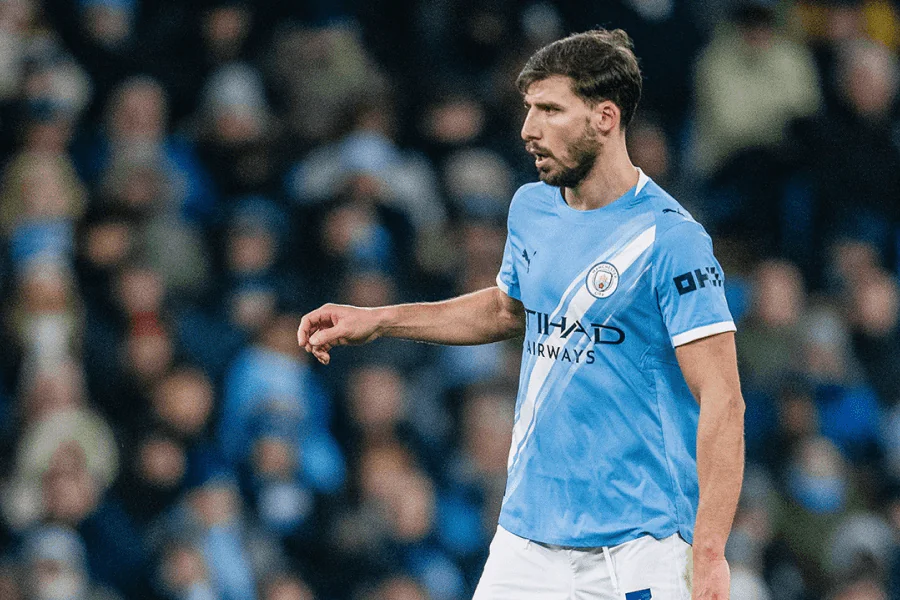Blessure Ruben Dias 4–6 semaines Man City