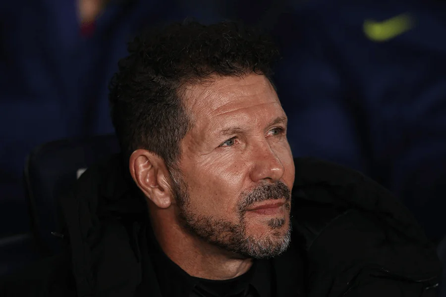 Diego Simeone réaction banc victoire Atlético Metropolitano Champions League