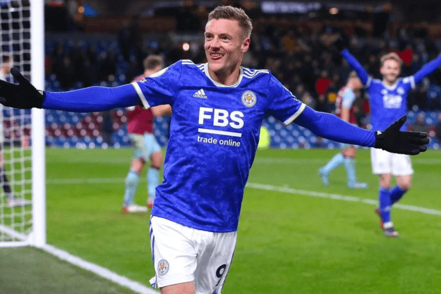 Jamie Vardy Leicester City courses profondeur Premier League idole Haaland