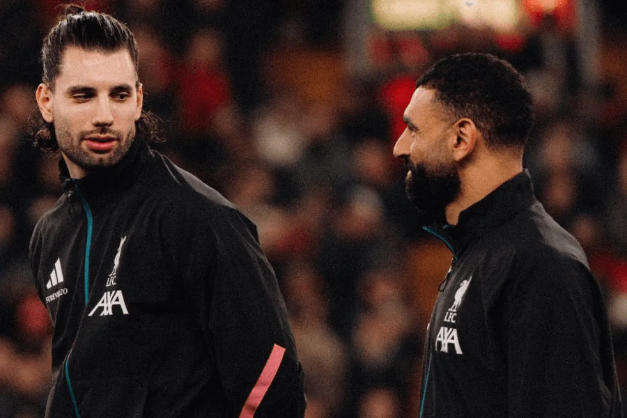 Mohamed Salah célébrant avec le maillot égyptien lors de la CAN 2026