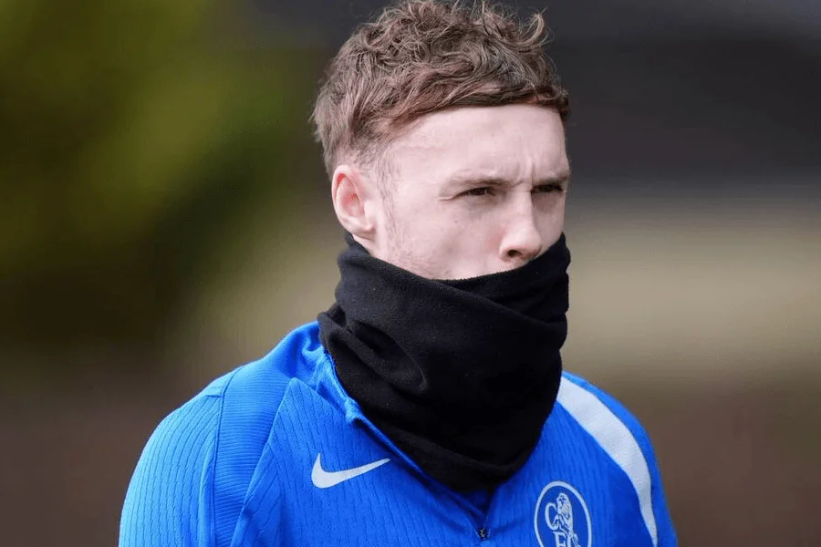 Cole Palmer Chelsea maillot bleu action Premier League 2026