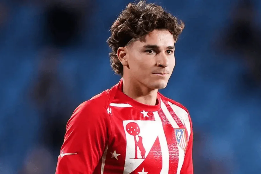 Julián Álvarez célèbre son doublé contre Tottenham à Madrid 2026