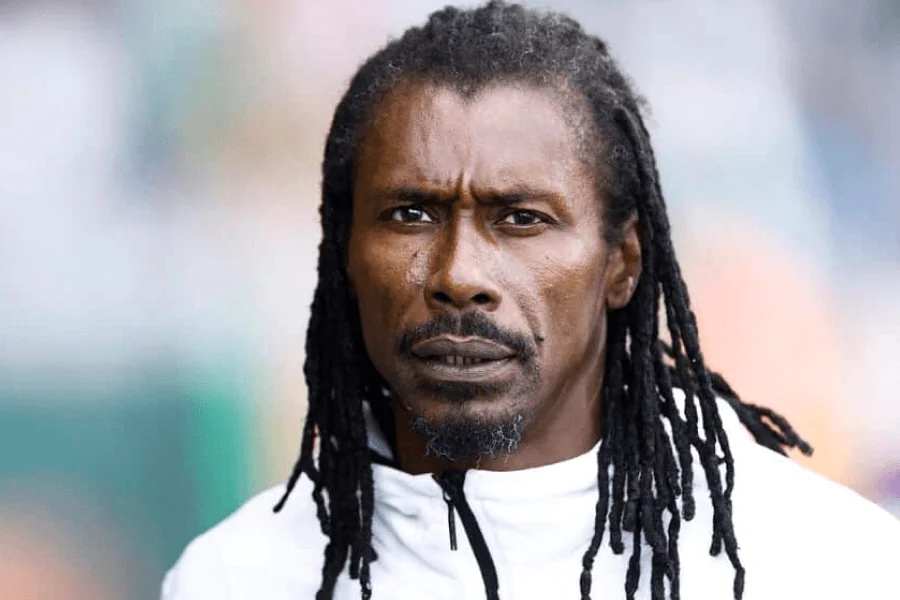 Aliou Cissé banc de touche sélectionneur Chevaliers Méditerranée Libye 2025
