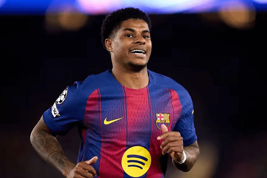 Marcus Rashford célèbre un but sous les couleurs de Manchester United