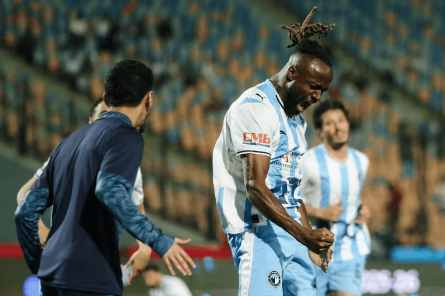 Fiston Mayele buteur en finale de la Coupe d'Égypte 2025-26 Pyramids FC 2-1 ZED FC le 10 mai 2026 au Cairo International Stadium